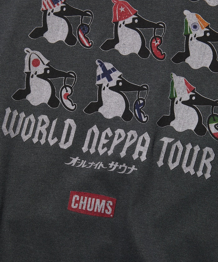 CHUMS限定 WORLD NEPPA TOUR 短袖T恤上衣