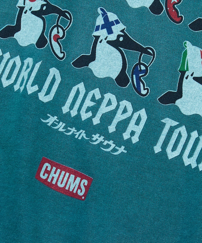 CHUMS限定 WORLD NEPPA TOUR 短袖T恤上衣
