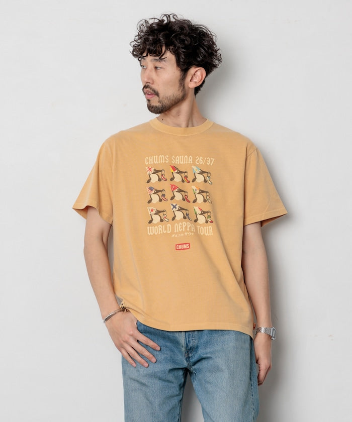CHUMS限定 WORLD NEPPA TOUR 短袖T恤上衣