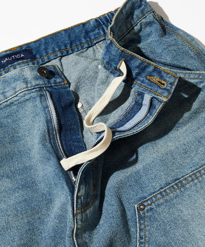NAUTICA Super Wide Curve Double Knee Painter Pant 寬版錐形工裝單寧牛仔褲