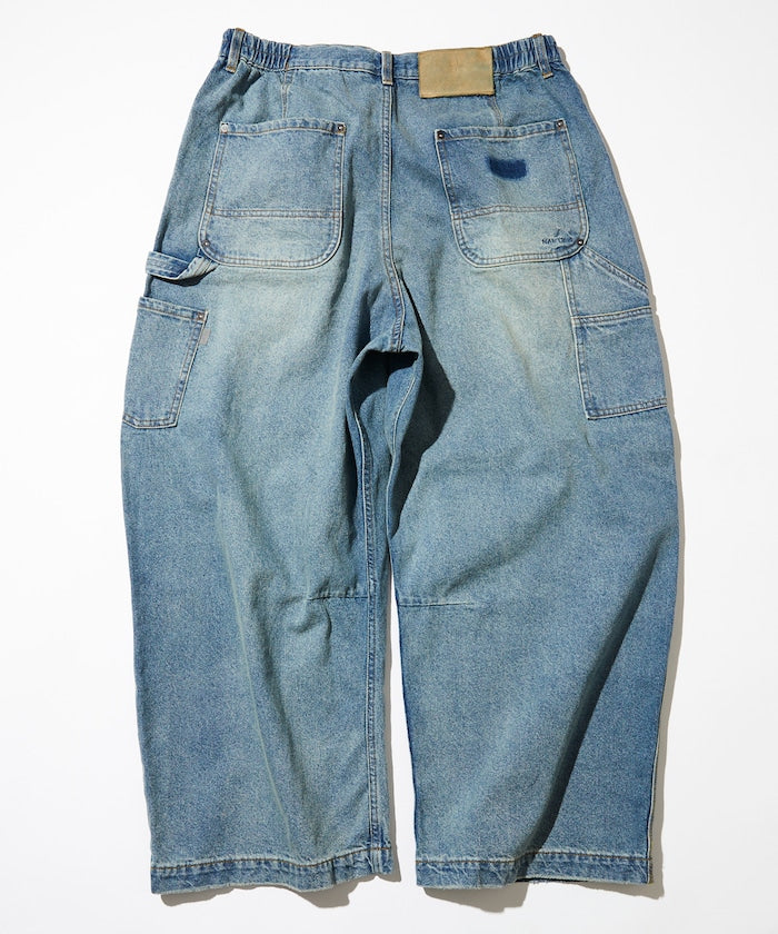 NAUTICA Super Wide Curve Double Knee Painter Pant 寬版錐形工裝單寧牛仔褲