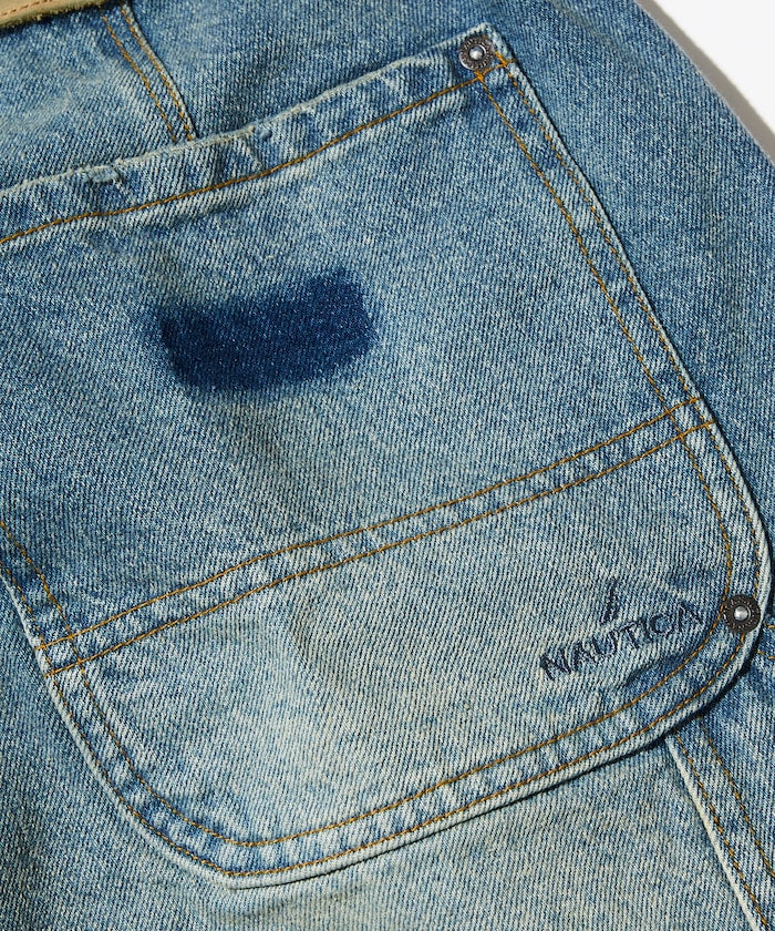 NAUTICA Super Wide Curve Double Knee Painter Pant 寬版錐形工裝單寧牛仔褲