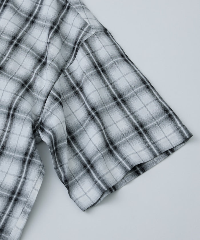 U.S. POLO ASSN. one-point embroidered check short sleeve shirt 限定刺繡格紋短袖襯衫