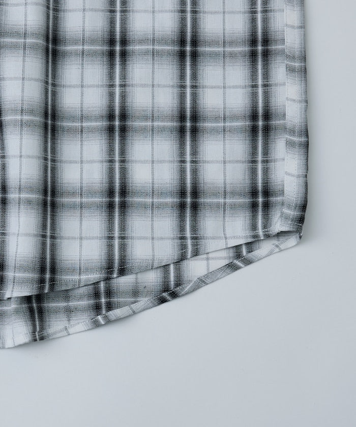 U.S. POLO ASSN. one-point embroidered check short sleeve shirt 限定刺繡格紋短袖襯衫