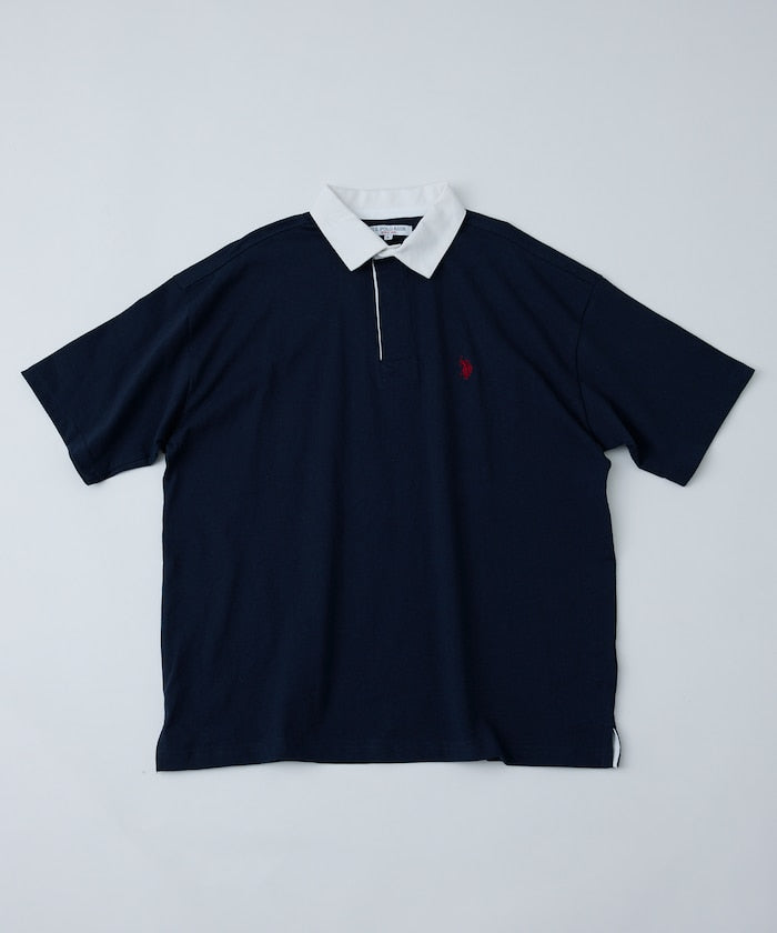 U.S. POLO ASSN. Custom-made embroidered rugby shirt 簡約刺繡Polo衫