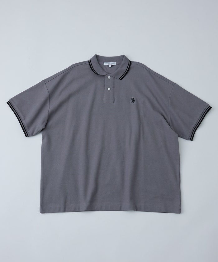U.S. POLO ASSN. Special order pique line polo shirt 限定條紋Polo衫