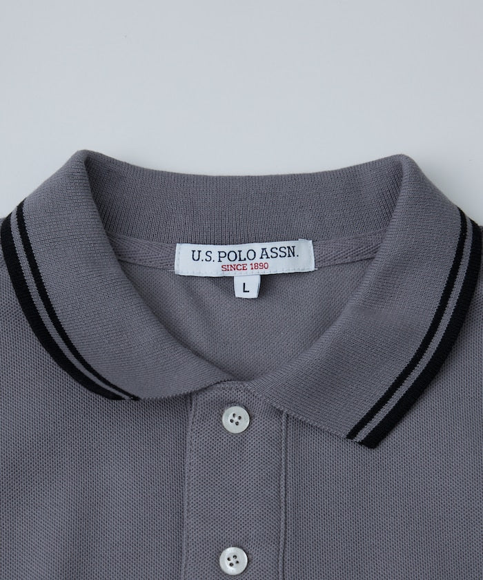U.S. POLO ASSN. Special order pique line polo shirt 限定條紋Polo衫