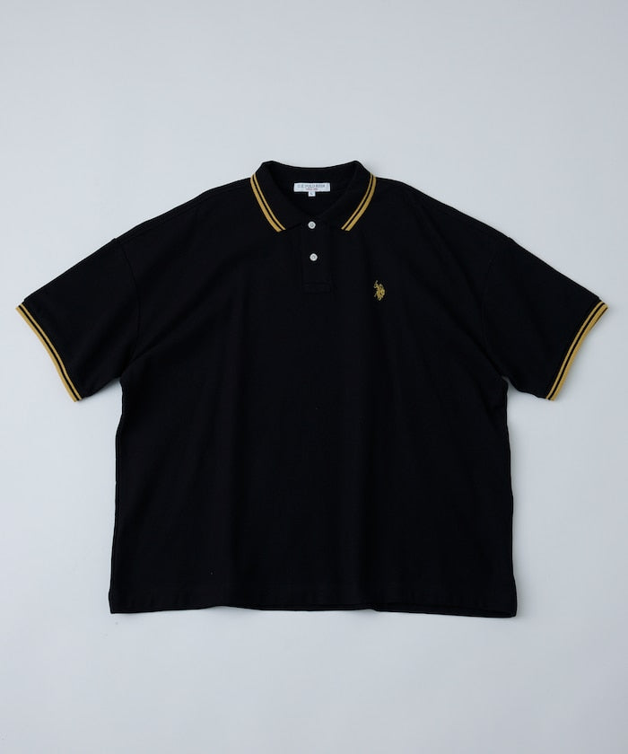 U.S. POLO ASSN. Special order pique line polo shirt 限定條紋Polo衫