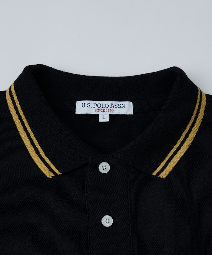 U.S. POLO ASSN. Special order pique line polo shirt 限定條紋Polo衫
