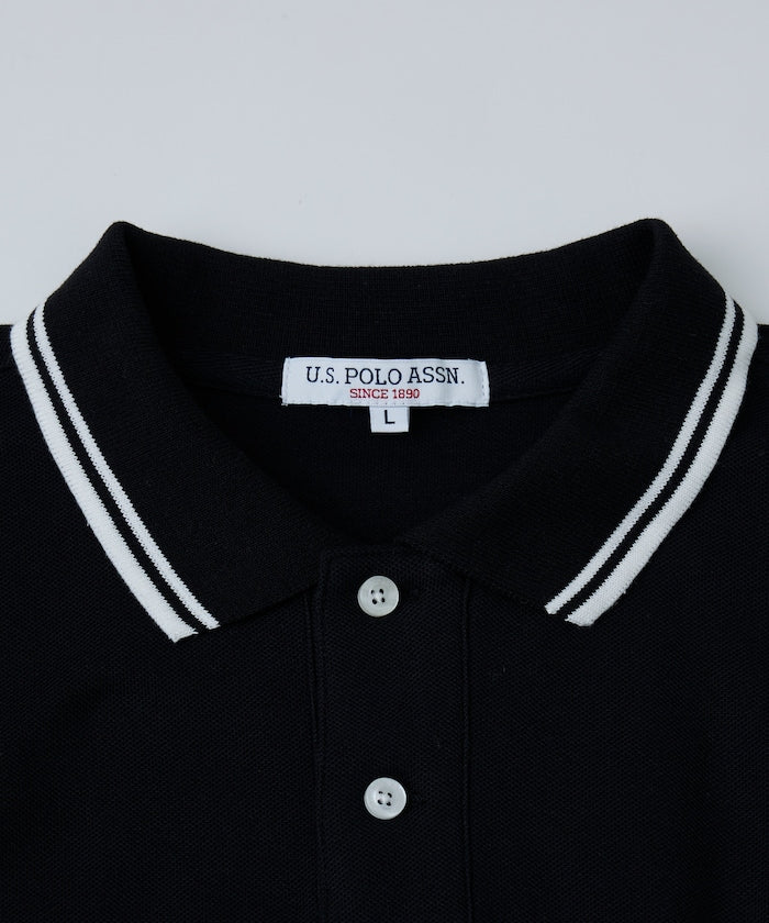 U.S. POLO ASSN. Special order pique line polo shirt 限定條紋Polo衫