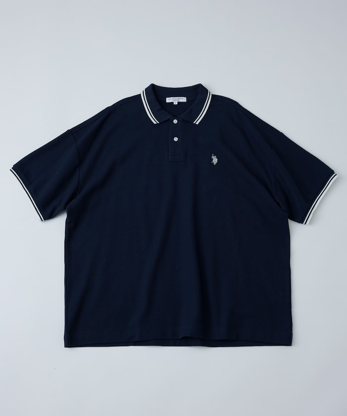 U.S. POLO ASSN. Special order pique line polo shirt 限定條紋Polo衫