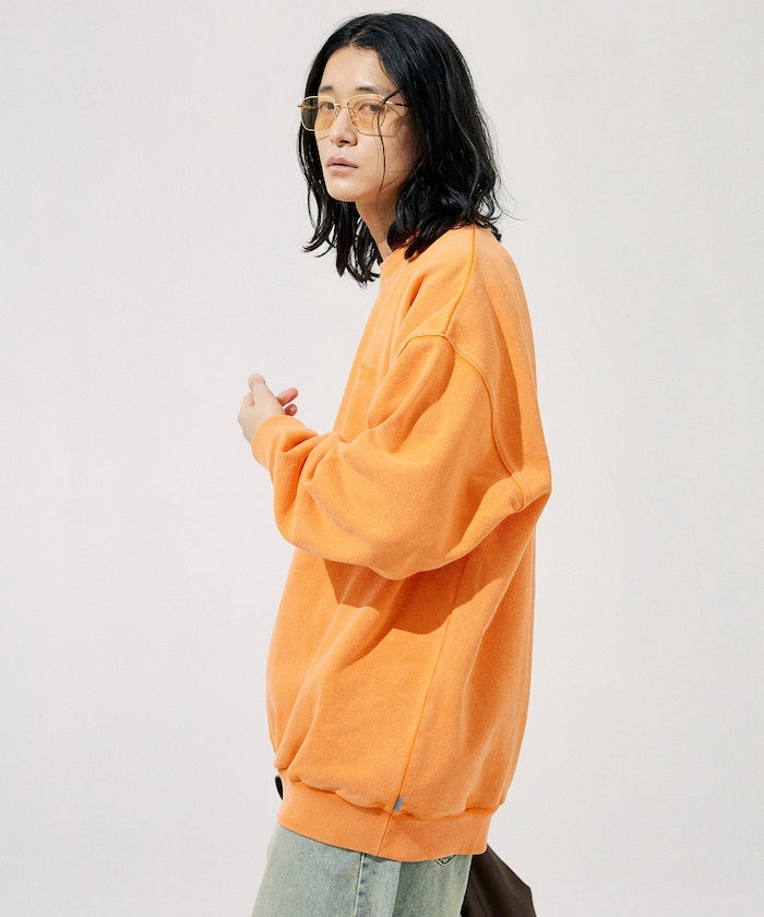 NAUTICA 漂染復古Logo圓領大學T上衣 Bleach Washed Hidden Logo Crewneck Sweatshirt