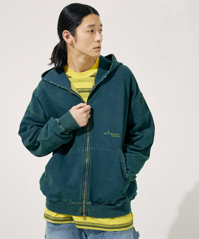 NAUTICA Mix Color 拉鍊連帽外套 Mix Color Indigo Sweat Zip Hoodie