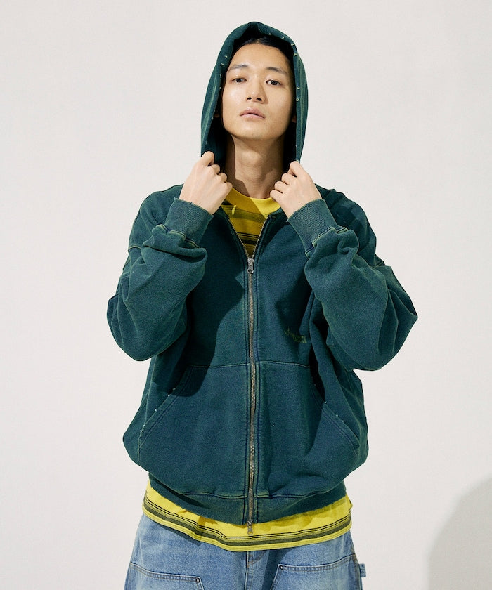 NAUTICA Mix Color 拉鍊連帽外套 Mix Color Indigo Sweat Zip Hoodie