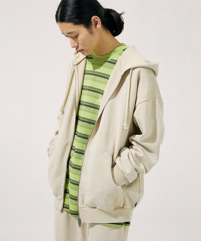 NAUTICA 漂染復古Logo拉鍊連帽外套 Bleach Washed Hidden Logo Sweat Zip Hoodie