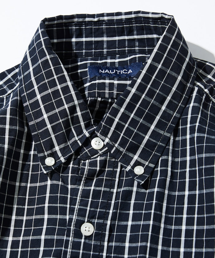 NAUTICA Washed Broad Tattersall L/S Shirts 水洗格紋長袖襯衫