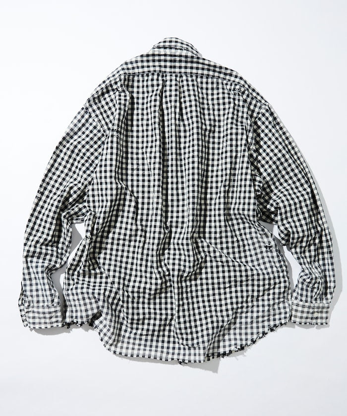NAUTICA Faded Crushed L/S Shirt 仿舊壓皺長袖襯衫