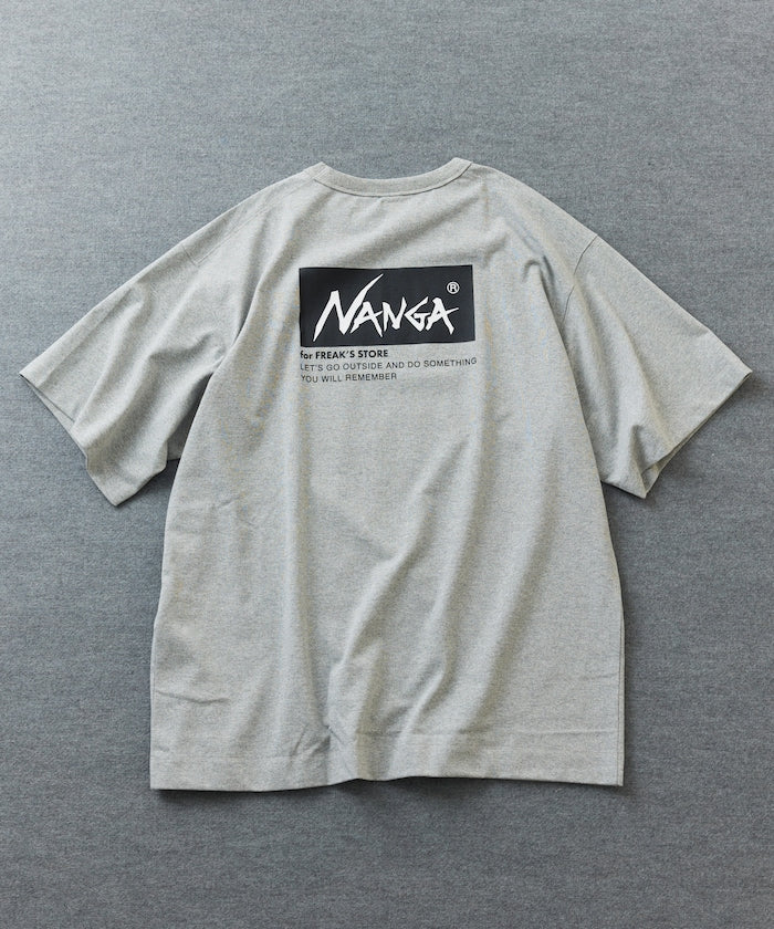 NANGA ECO HYBRID LOGO TEE 刺繡印花短袖T恤