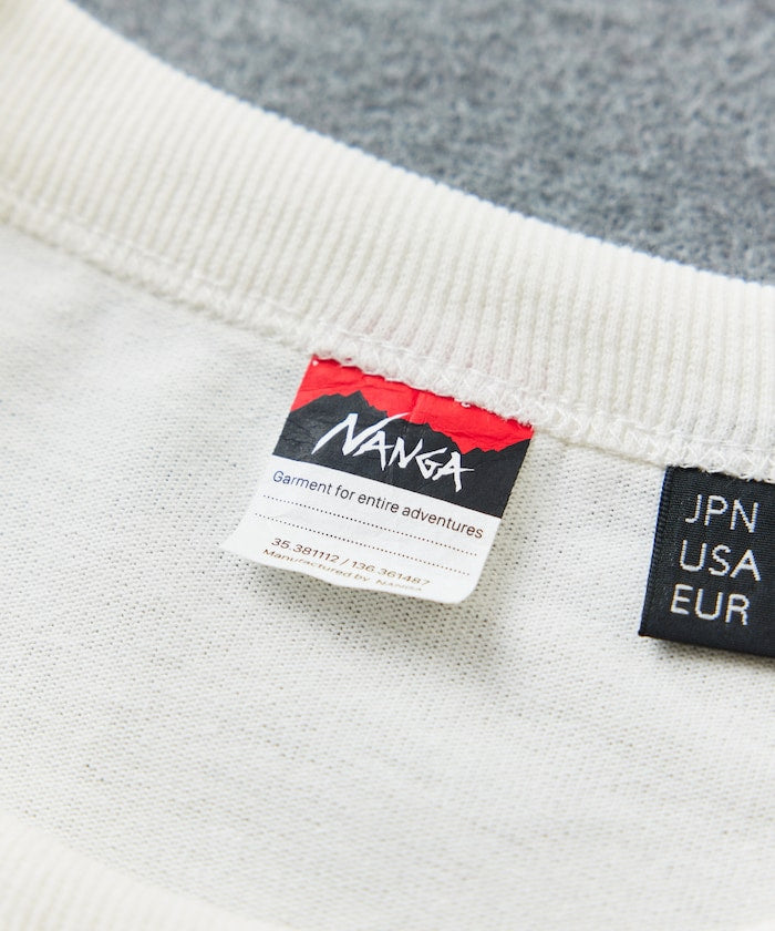 NANGA ECO HYBRID LOGO TEE 刺繡印花短袖T恤