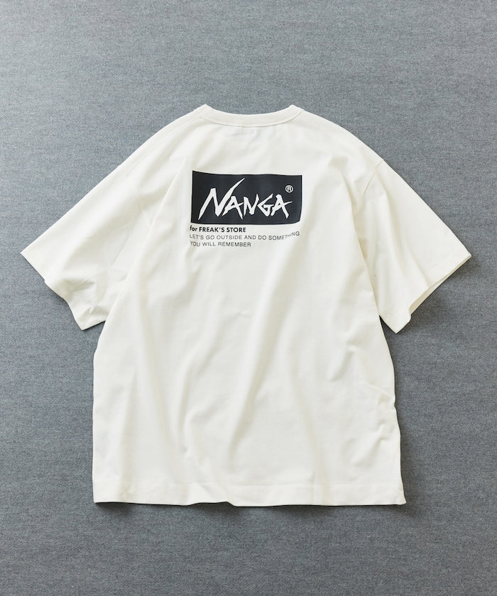 NANGA ECO HYBRID LOGO TEE 刺繡印花短袖T恤