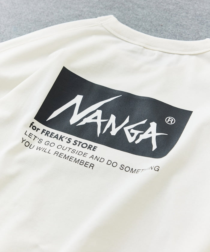 NANGA ECO HYBRID LOGO TEE 刺繡印花短袖T恤