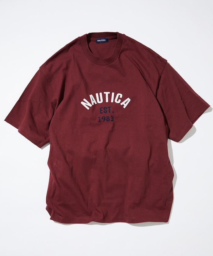 NAUTICA Felt Patch Arch Logo S/S Tee 毛氈拱形LOGO短袖T恤上衣