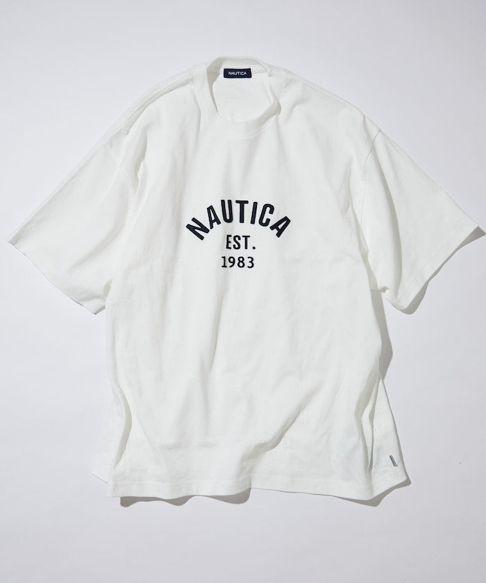 NAUTICA Felt Patch Arch Logo S/S Tee 毛氈拱形LOGO短袖T恤上衣