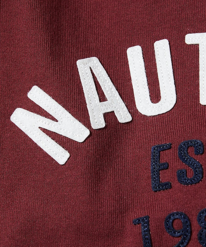 NAUTICA Felt Patch Arch Logo S/S Tee 毛氈拱形LOGO短袖T恤上衣