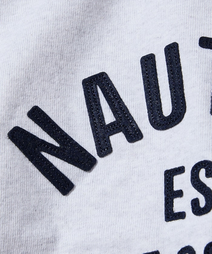 NAUTICA Felt Patch Arch Logo S/S Tee 毛氈拱形LOGO短袖T恤上衣