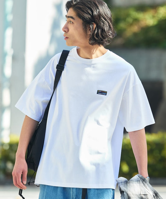 FREAK'S STORE STRATECH 寬版簡約 Logo 圓領 T 恤短袖上衣