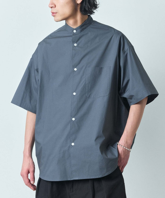 FREAK'S STORE Relax Fit 立領短袖襯衫