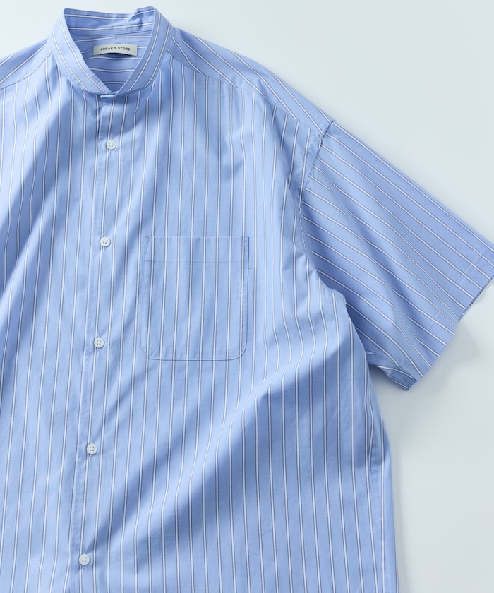 FREAK'S STORE Relax Fit 立領短袖襯衫