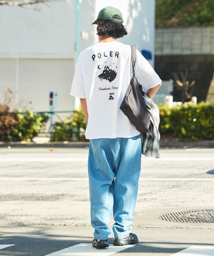 POLeR × FREAK'S STORE big silhouette back print crew neck T-shirt 限定印花短袖T恤