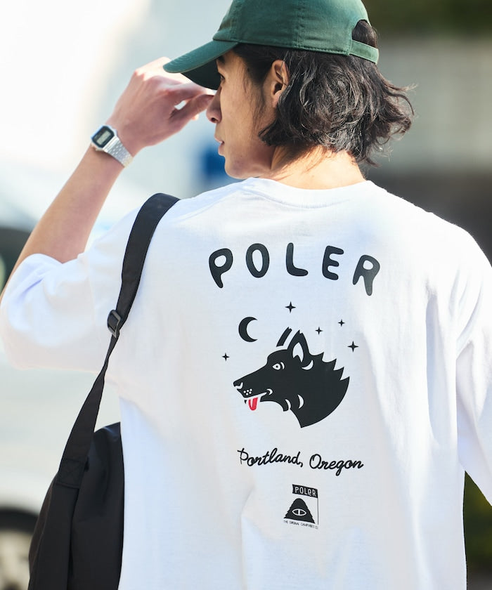 POLeR × FREAK'S STORE big silhouette back print crew neck T-shirt 限定印花短袖T恤