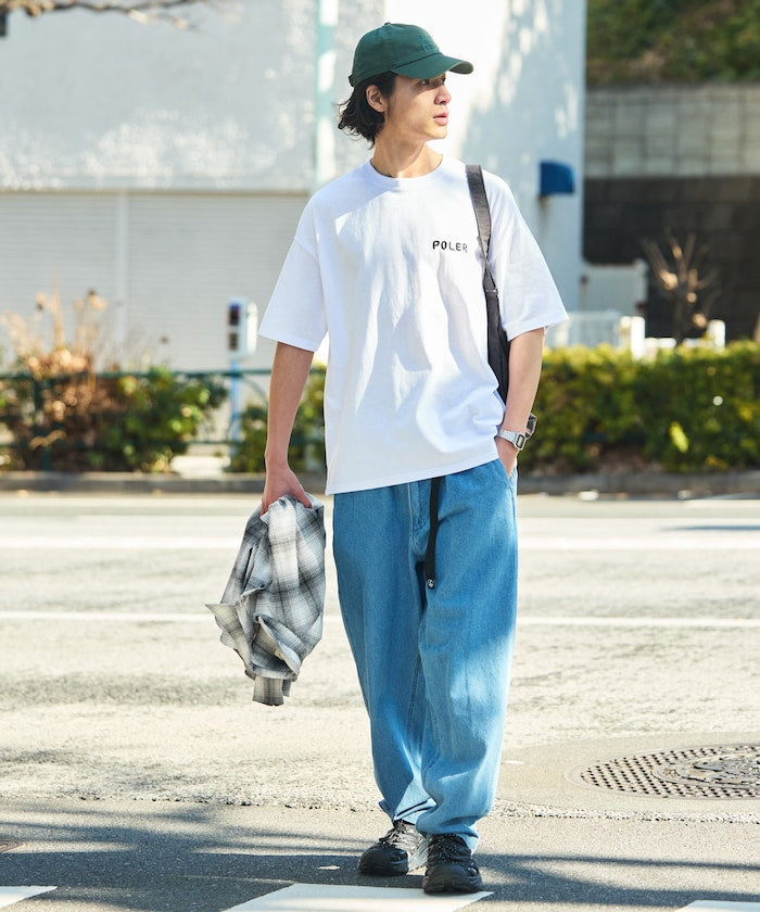 POLeR × FREAK'S STORE big silhouette back print crew neck T-shirt 限定印花短袖T恤