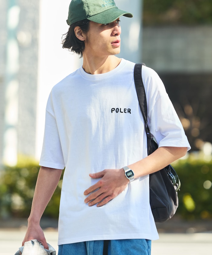 POLeR × FREAK'S STORE big silhouette back print crew neck T-shirt 限定印花短袖T恤
