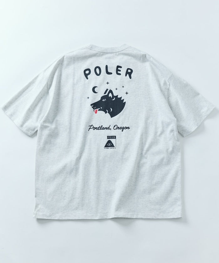 POLeR × FREAK'S STORE big silhouette back print crew neck T-shirt 限定印花短袖T恤