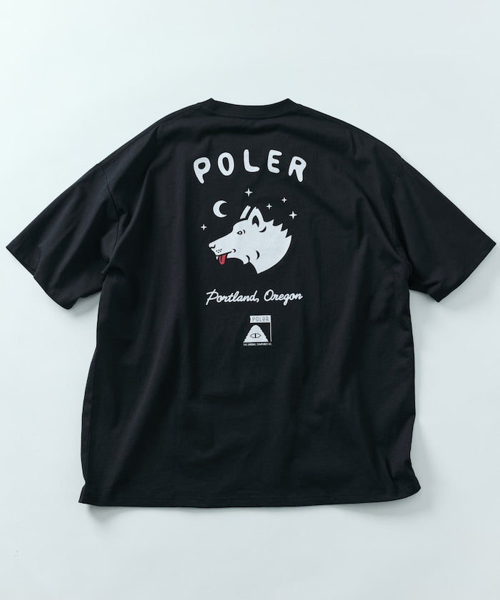 POLeR × FREAK'S STORE big silhouette back print crew neck T-shirt 限定印花短袖T恤