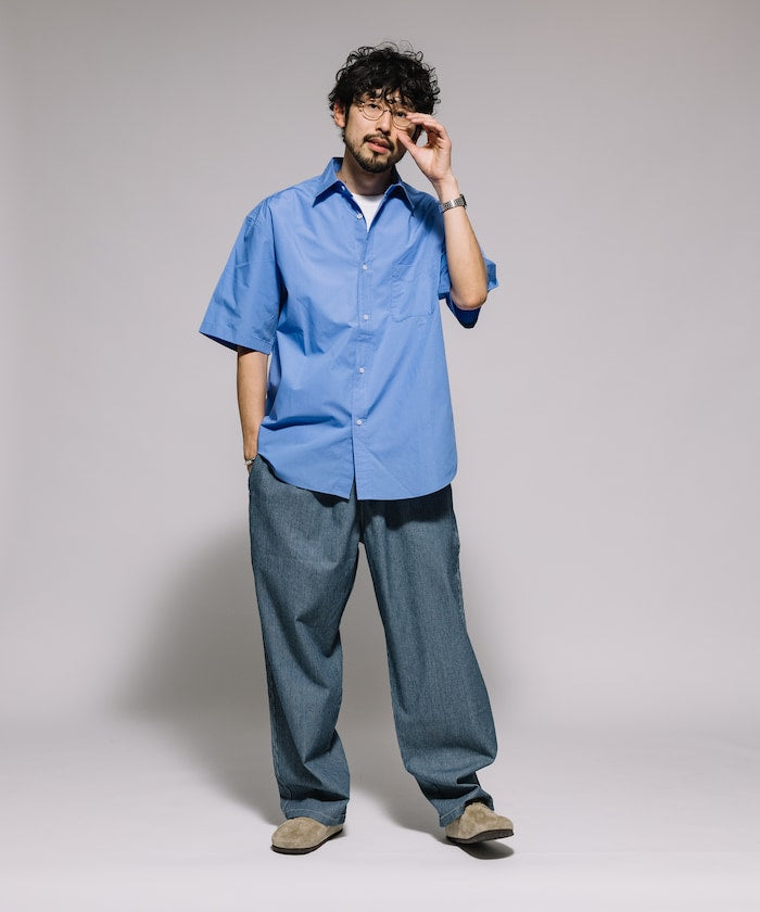 FREAK'S STORE Relaxed Fit Typewriter Regular Collar Short Sleeve Shirt 短袖口袋襯衫