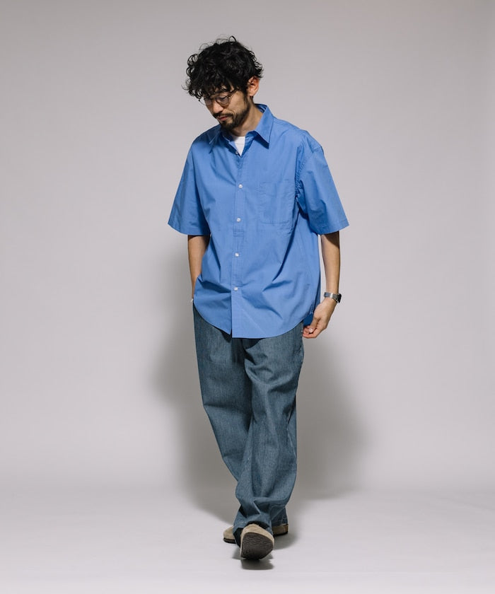 FREAK'S STORE Relaxed Fit Typewriter Regular Collar Short Sleeve Shirt 短袖口袋襯衫