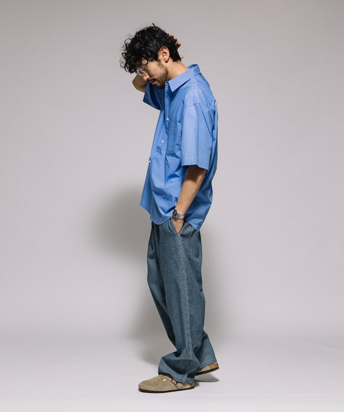 FREAK'S STORE Relaxed Fit Typewriter Regular Collar Short Sleeve Shirt 短袖口袋襯衫