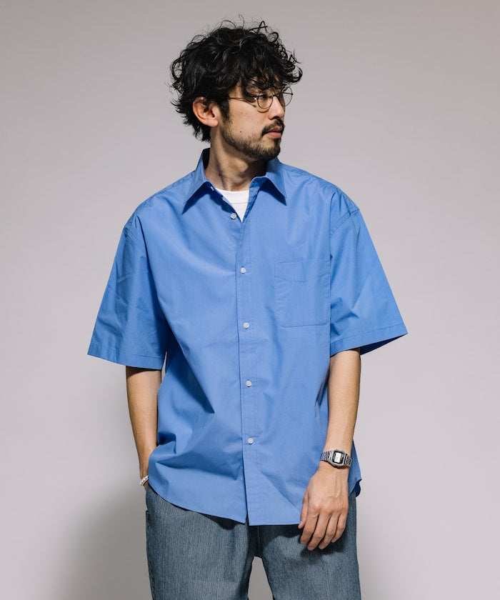 FREAK'S STORE Relaxed Fit Typewriter Regular Collar Short Sleeve Shirt 短袖口袋襯衫
