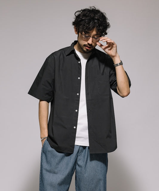 FREAK'S STORE Relaxed Fit Typewriter Regular Collar Short Sleeve Shirt 短袖口袋襯衫