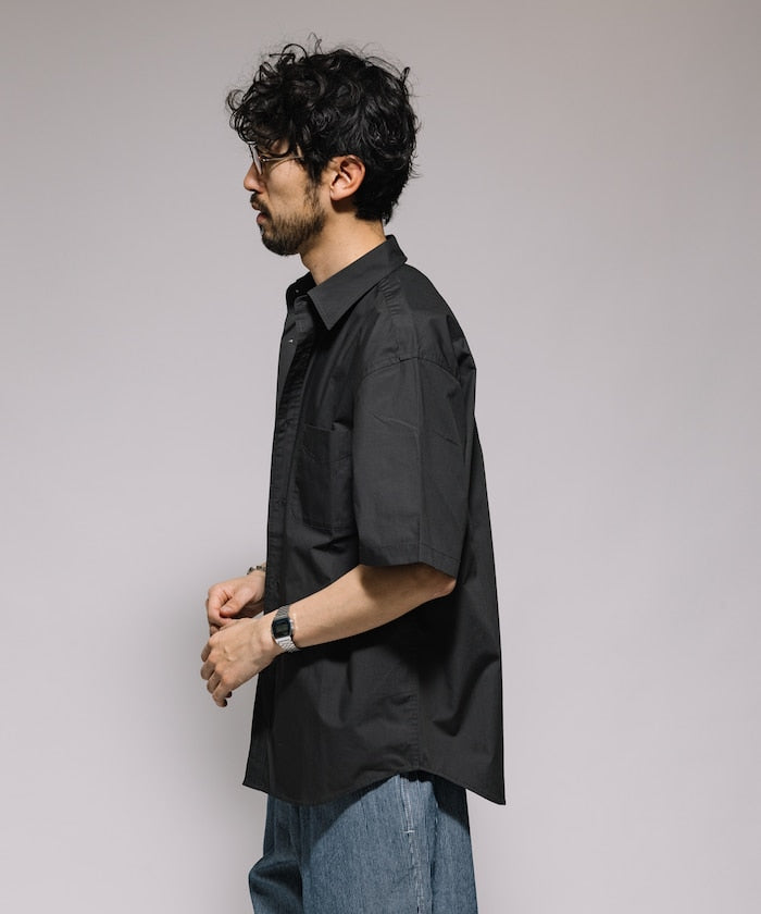 FREAK'S STORE Relaxed Fit Typewriter Regular Collar Short Sleeve Shirt 短袖口袋襯衫