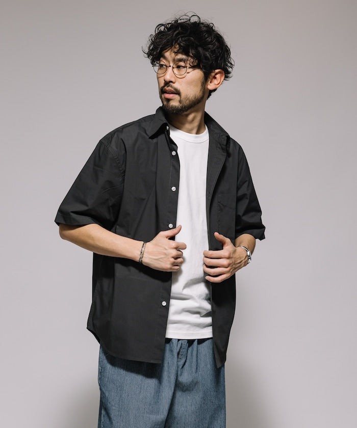 FREAK'S STORE Relaxed Fit Typewriter Regular Collar Short Sleeve Shirt 短袖口袋襯衫