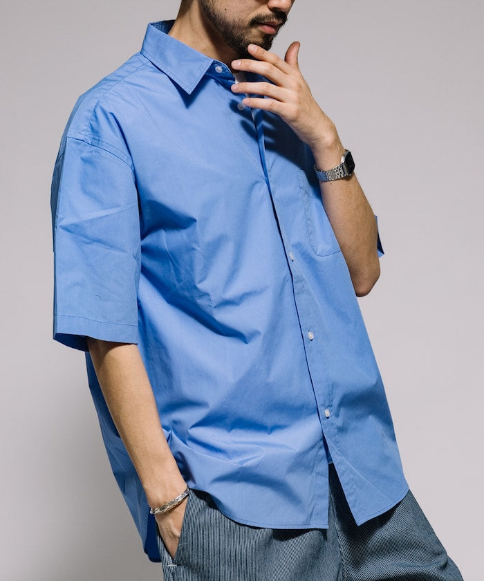 FREAK'S STORE Relaxed Fit Typewriter Regular Collar Short Sleeve Shirt 短袖口袋襯衫