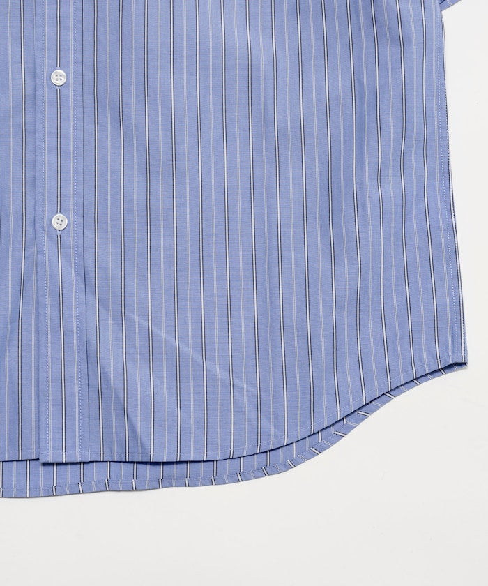 FREAK'S STORE Typewriter Regular Collar Short Sleeve Striped Shirt 短袖條紋襯衫