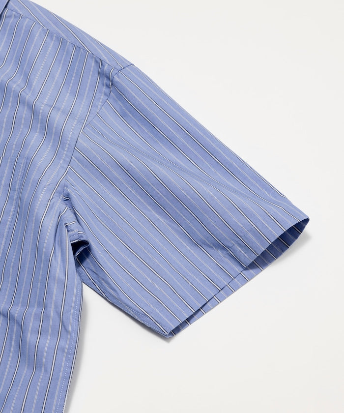 FREAK'S STORE Typewriter Regular Collar Short Sleeve Striped Shirt 短袖條紋襯衫