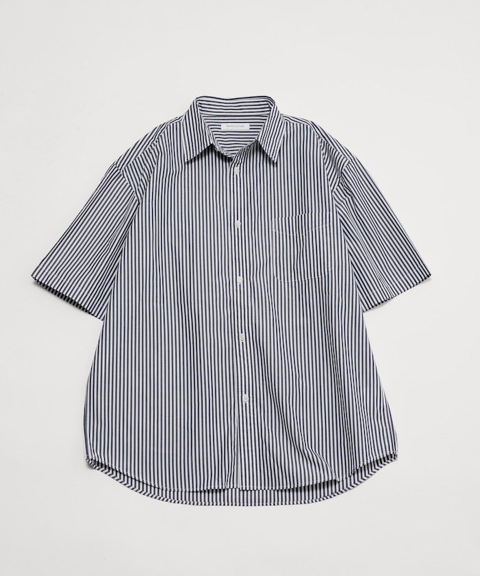 FREAK'S STORE Typewriter Regular Collar Short Sleeve Striped Shirt 短袖條紋襯衫
