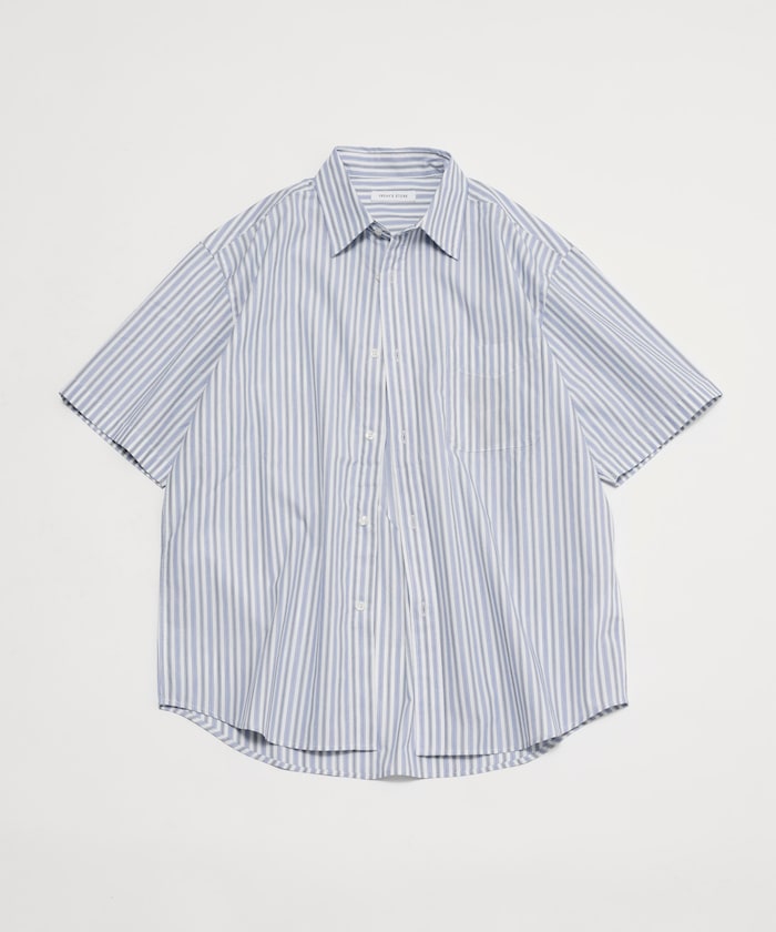 FREAK'S STORE Typewriter Regular Collar Short Sleeve Striped Shirt 短袖條紋襯衫